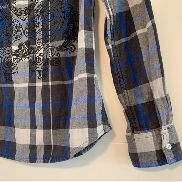 Harley-Davidson | Reversible Button Up Plaid Shirt - Picture 12 of 16